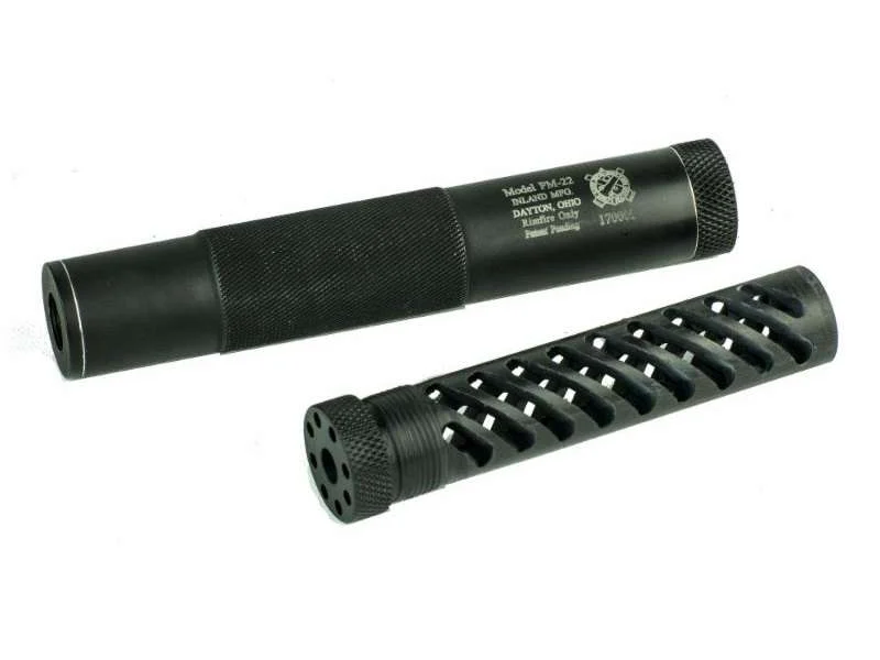 INLAND MFG PM22 .22 CAL SUPPRESSOR BLACK 1/2X28 THREAD POLY CORE - Hi Point Firearms