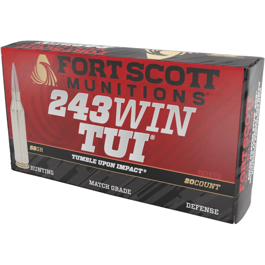 Fort Scott Munitions .243 Winchester 58gr – 20rd
