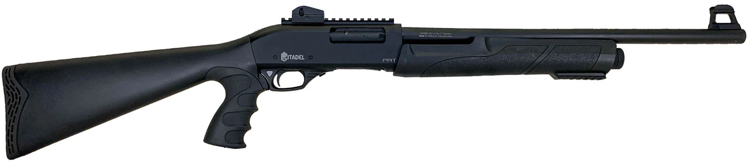 Citadel FRPAT1220 CDA Force Tactical Pump 12 Gauge 3+1 3" 20" Barrel, Steel Receiver, Matte Black Metal Finish, Optics Ready Picatinny Rail, Synthetic Pistol Grip Stock