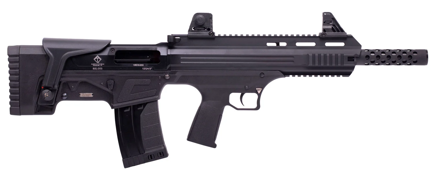 ATI ATIG12BDB Bulldog 12 Gauge 3" 5+1 18.50" Black Barrel, Black Fixed Bullpup Stock