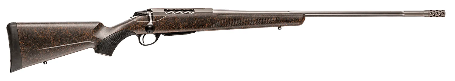 Tikka JRTXRBS318 T3x Lite Full Size 270 Win 3+1 22.40" Stainless Fluted Barrel, Drilled & Tapped Stainless Steel Receiver, Orange Webbed Black Roughtech Synthetic Stock