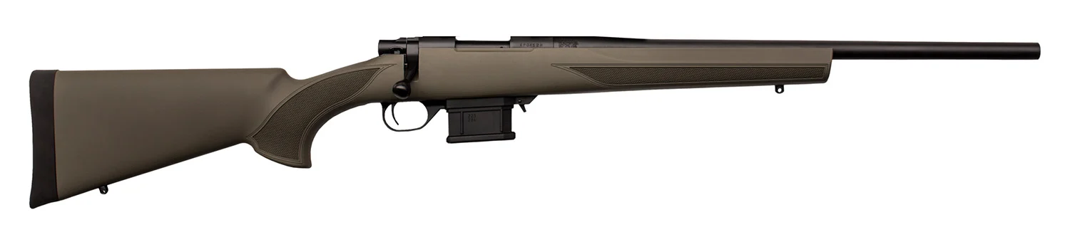 Howa HMA60804G M1500 Mini Action Compact 6mm ARC 5+1 20" Black Steel Barrel, Black Drilled & Tapped Steel Receiver, OD Green Fixed HTI Synthetic Stock, Right Hand
