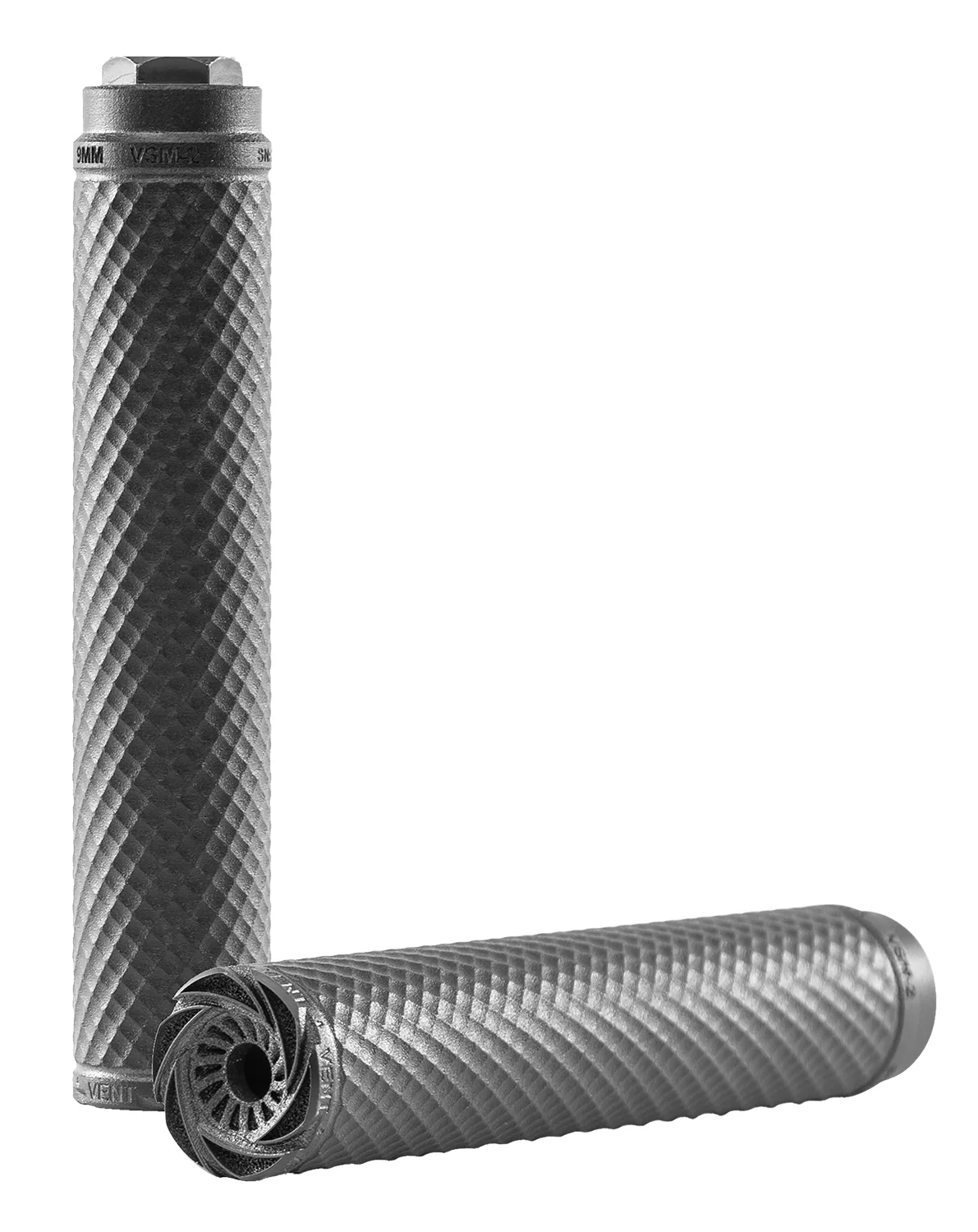 PTR V13080101 Vent 1 30 Cal (7.62mm), 8.74″ L Black 3D Printed Titanium, Includes 5/8″-24 Direct Thread Mount
