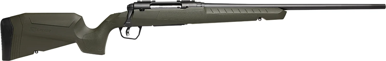 Savage Arms 32042 Axis 2 308 Win 4+1 22" Matte Black Sporter Barrel, Matte Black Drilled & Tapped Steel Receiver, Fixed Green Synthetic Stock, Right Hand