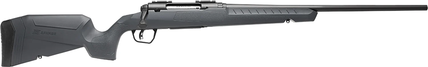 Savage Arms 32061 Axis 2 243 Win 4+1 22" Matte Black Sporter Barrel, Matte Black Drilled & Tapped Steel Receiver, Fixed Matte Gray Synthetic Stock, Right Hand