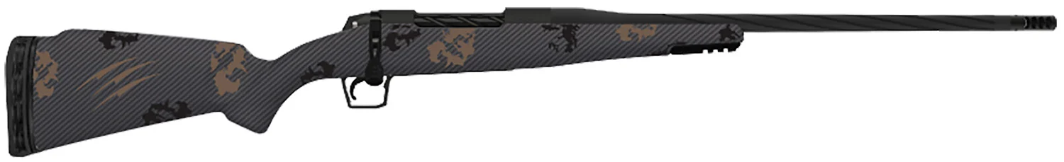 Fierce Firearms TWROG300WIN22BT Twisted Rogue Mini 300 Win Armour Lube Black Steel Threaded Barrel, Drilled & Tapped Steel Receiver, LR Negative Comb Trophy Camo Carbon Fiber Stock - Fierce Firearms