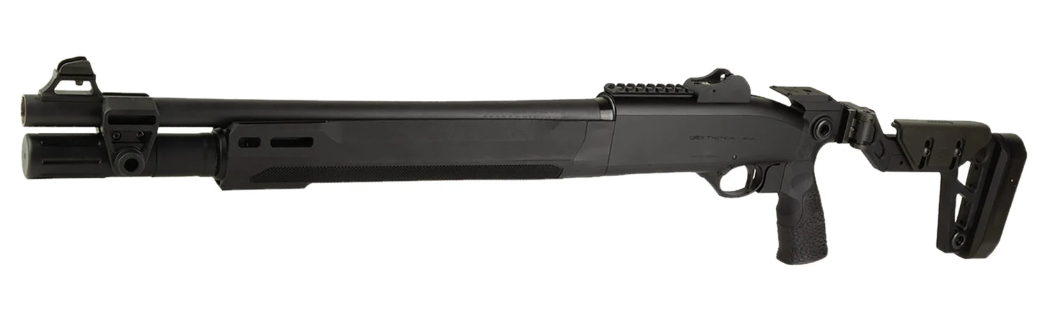 Langdon Tactical Tech LTT1301HBCFBLK Beretta 1301  3" 7+1 18.50" Black Heat Shield Barrel, Black Anodized Aluminum Receiver, Black Chisel Folding Synthetic Stock, Beretta Patrol Forend - LANGDON TACTICAL TECH
