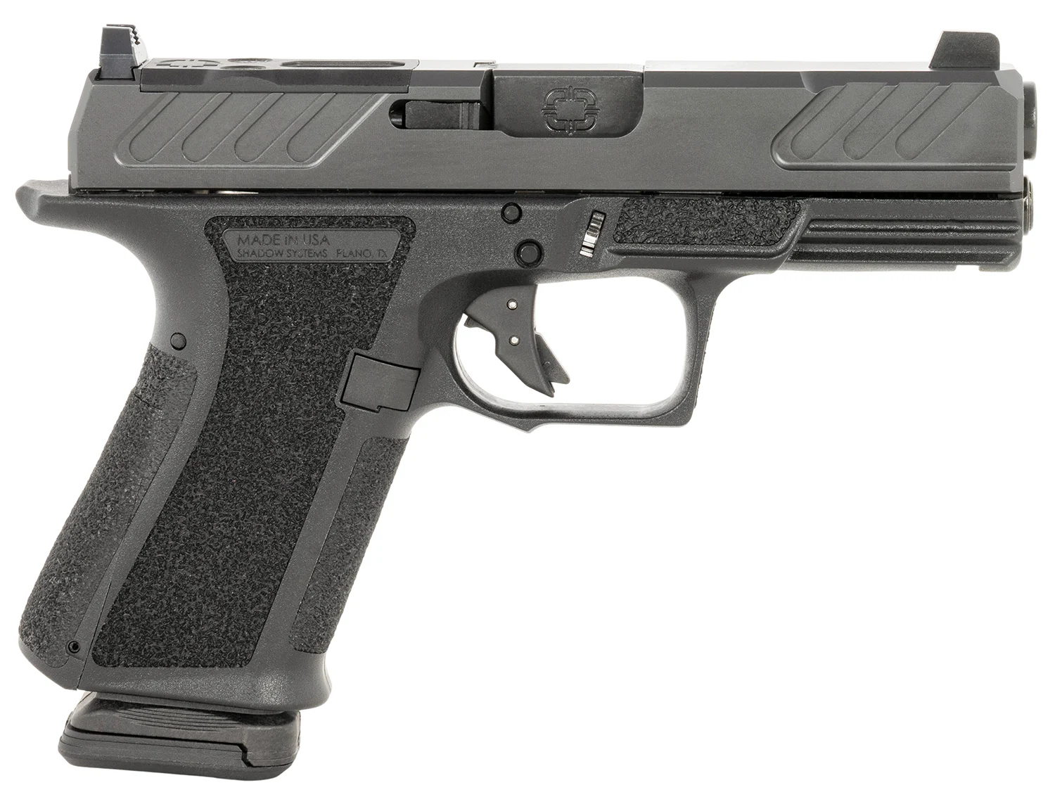 Shadow Systems SS-1306-B MR920 Foundation 9mm Luger 15+1 4" Black Nitride barrel, Black Nitride Optic Ready/Serrated Slide, Black Polymer Frame w/Beavertail & Picatinny Rail, Ambidextrous, *Blemished - Shadow Systems