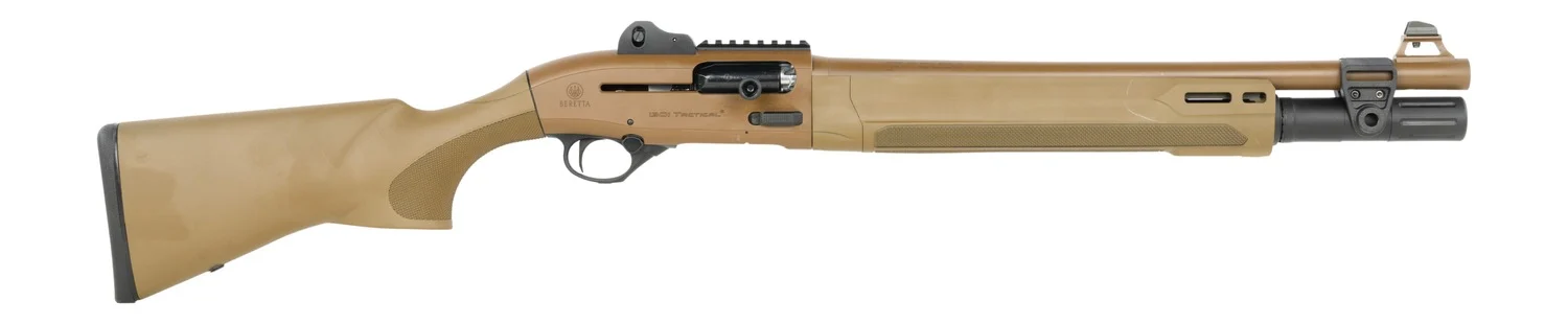 Beretta USA SPEC0786A 1301 Mod2 Tactical 12 Gauge Semi-Auto 3" 7+1 18.50" Flat Dark Earth Steel Barrel, Flat Dark Earth Cerakote Picatinny Rail Receiver, M-LOK Handguards, Flat Dark Earth Fixed Synthe - Beretta