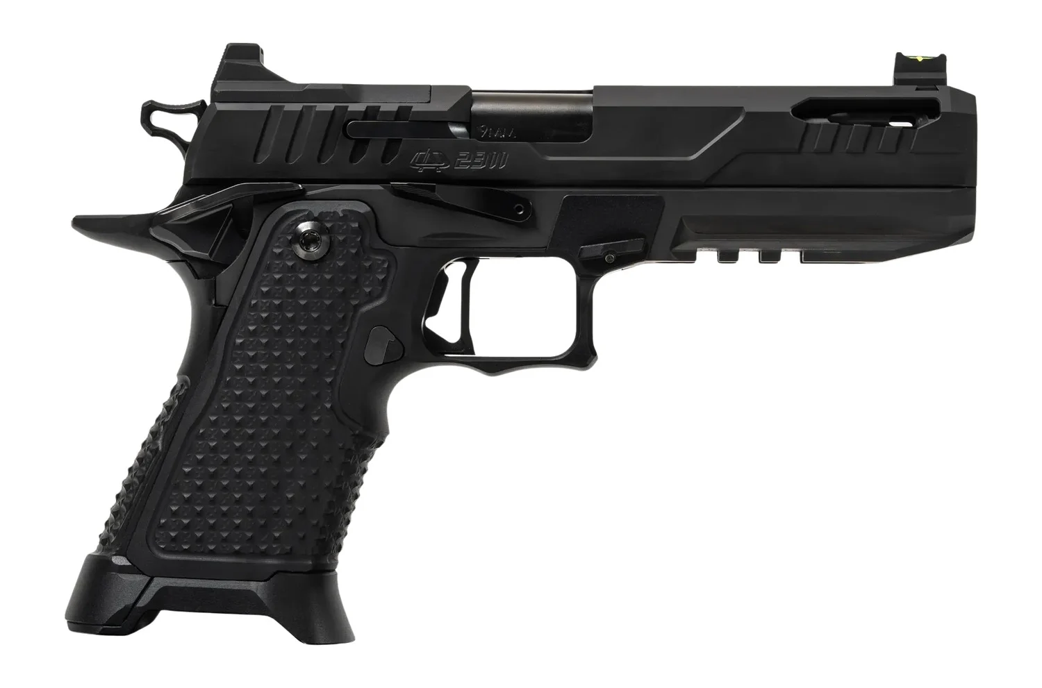 Oa Defense  2311 Pro Elite Full Size 9mm Luger 17+1 5" Ported Barrel, Black DLC Steel Optic Ready/Serrated Slide, Black Aluminum Frame w/Picatinny Rail, Black Aluminum Grip, Ambidextrous - OA Defense