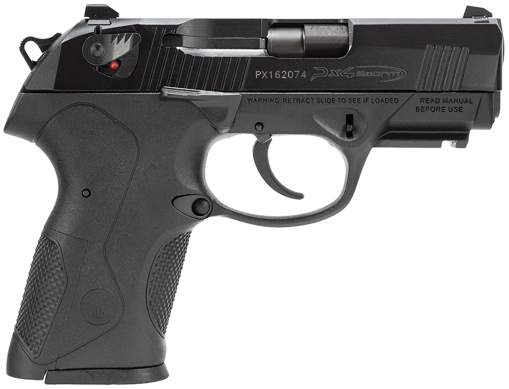 Beretta USA JXC9F20 Px4 Storm Compact 9mm Luger 10+1 3.27" Black Steel Barrel, Black Bruniton Serrated Steel Slide, Black Polymer Frame w/Picatinny Rail & Interchangeable Backstrap Grip, Ambidextrous