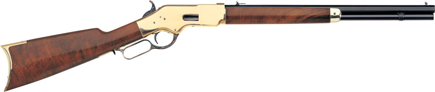 Taylors & Company 550190 1866 45 Colt (LC) Caliber with 10+1 Capacity, 20" Blued Octagon Barrel, Brass Metal Finish & Walnut Stock Right Hand (Full Size)