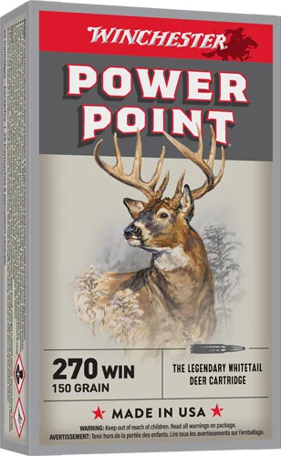 WINCHESTER SUPER-X 270 WIN - 150GR POWER POINT 20RD 10BX/CS