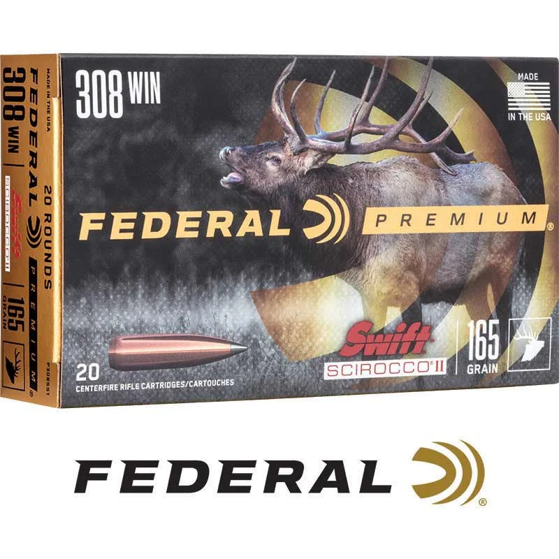 Swift Scirocco II 308 Winchester 165 Grain Polymer Tip Box of 20