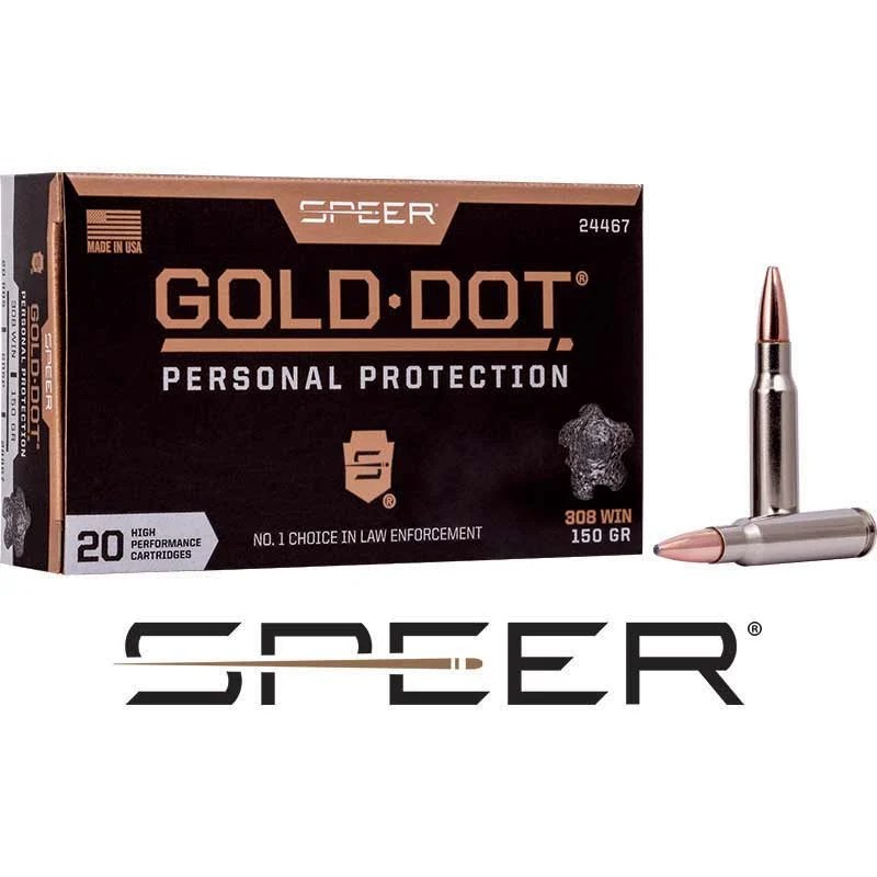 Speer .308 Winchester 150gr GOLD DOT – 20rd