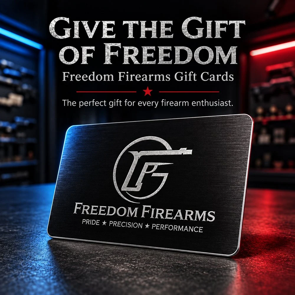 Freedom Firearms gift card - the perfect gift for any firearm enthusiast