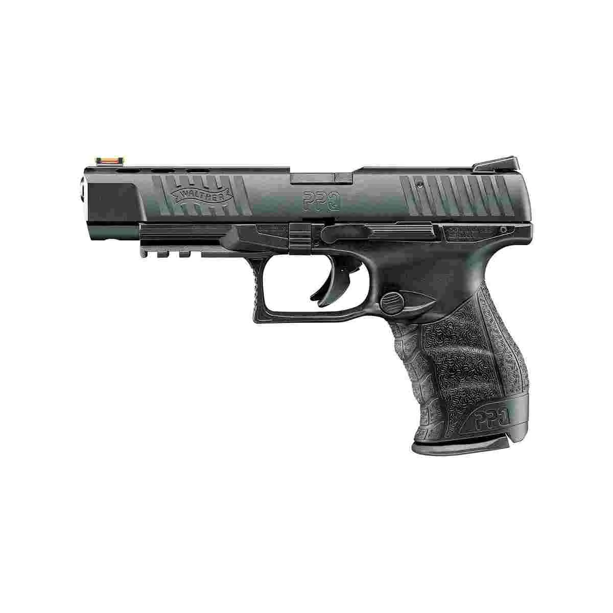 Walther Arms 5100302 PPQ M2 22 LR 12+1 5" Threaded Steel Barrel, Matte Black Tenifer Serrated/Steel Slide, Black Polymer Frame w/Picatinny Rail, Black Polymer Grips