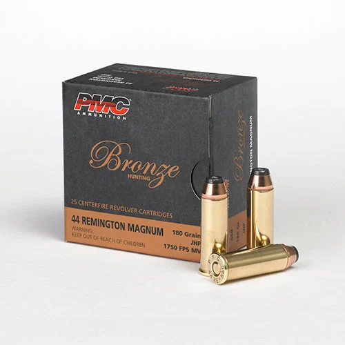 PMC BRONZE 44 REM MAG 180GR JHP 25RD BX 500RD CASE